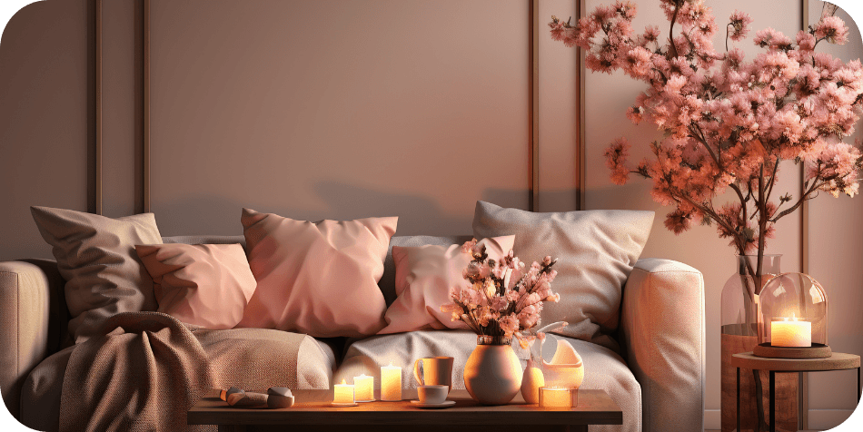 Cozy en lively home interior design